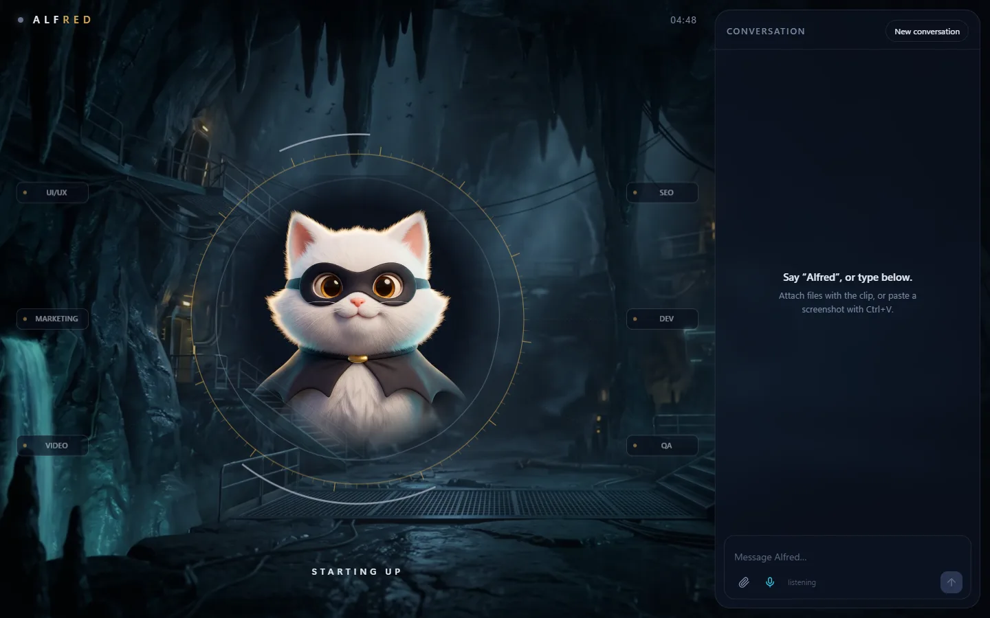 Alfred, a voice AI agent screenshot